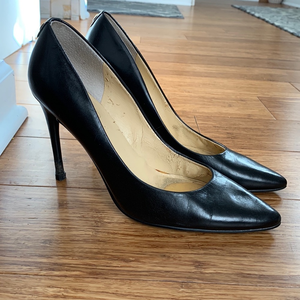 Ivanka Trump black heels, pointed toe. Size 8M.